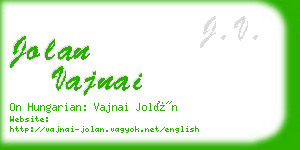 jolan vajnai business card